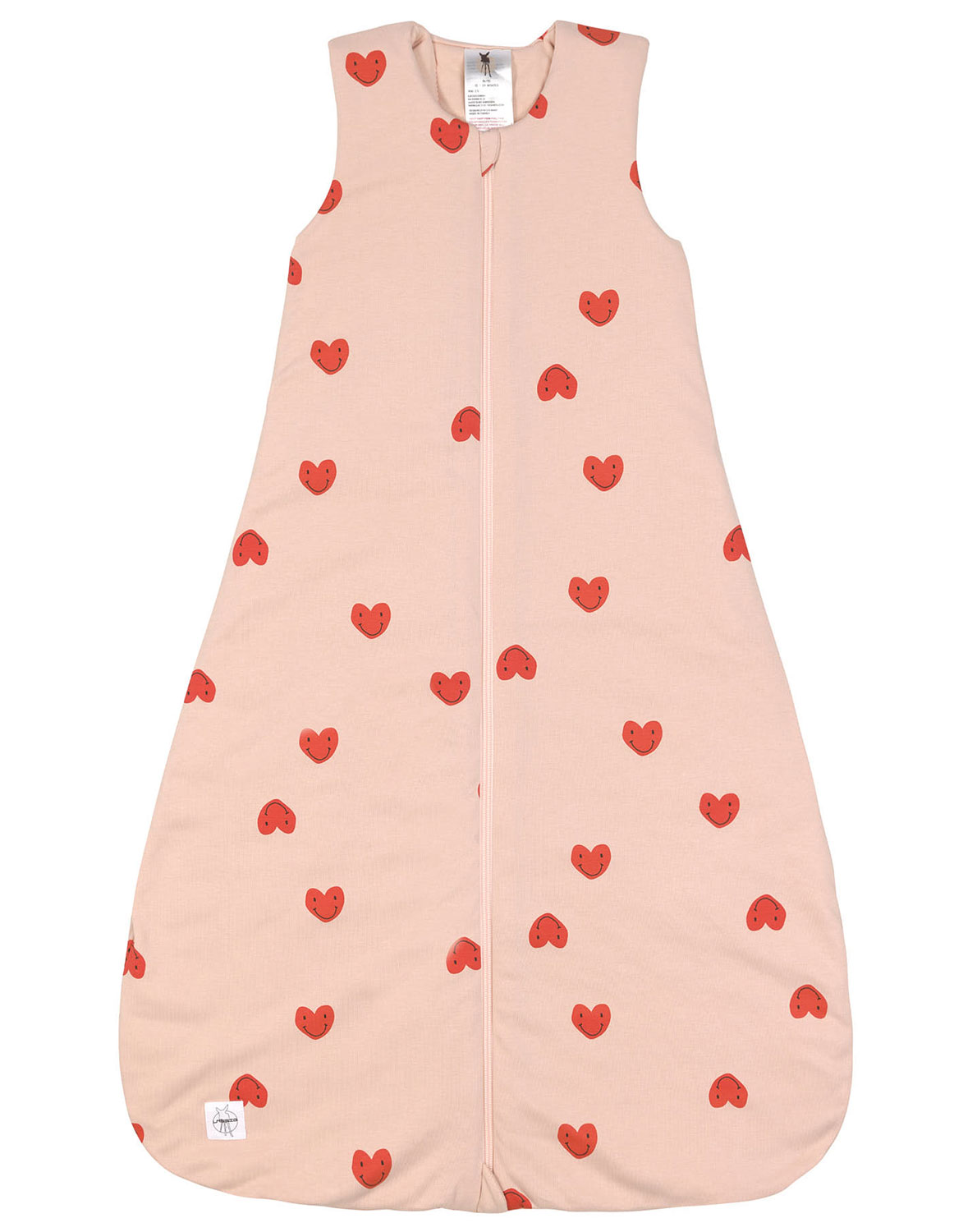 Schlafsack HEART in peach rose