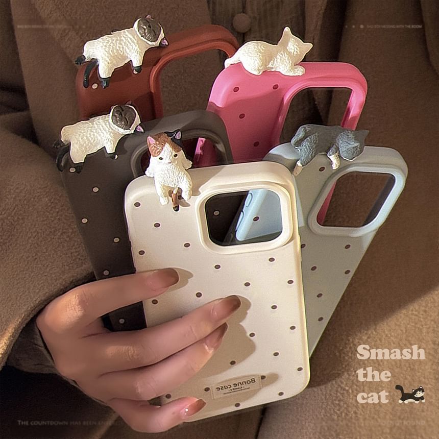 kloudkase - Cat Phone Case - iPhone 16 Pro Max / 16 Pro / 16 Plus / 16 / 15 Pro Max / 15 Pro / 15 Plus / 15 / 14 Pro Max / 14 Pro / 14 Plus / 14 / 13 Pro Max / 13 Pro / 13 / 13 Mini