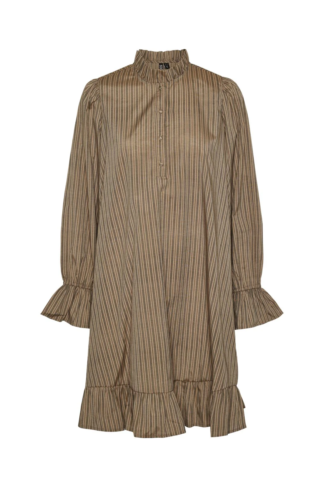 Pieces Pcassra Ls Short Dress 4497330 silver mink black