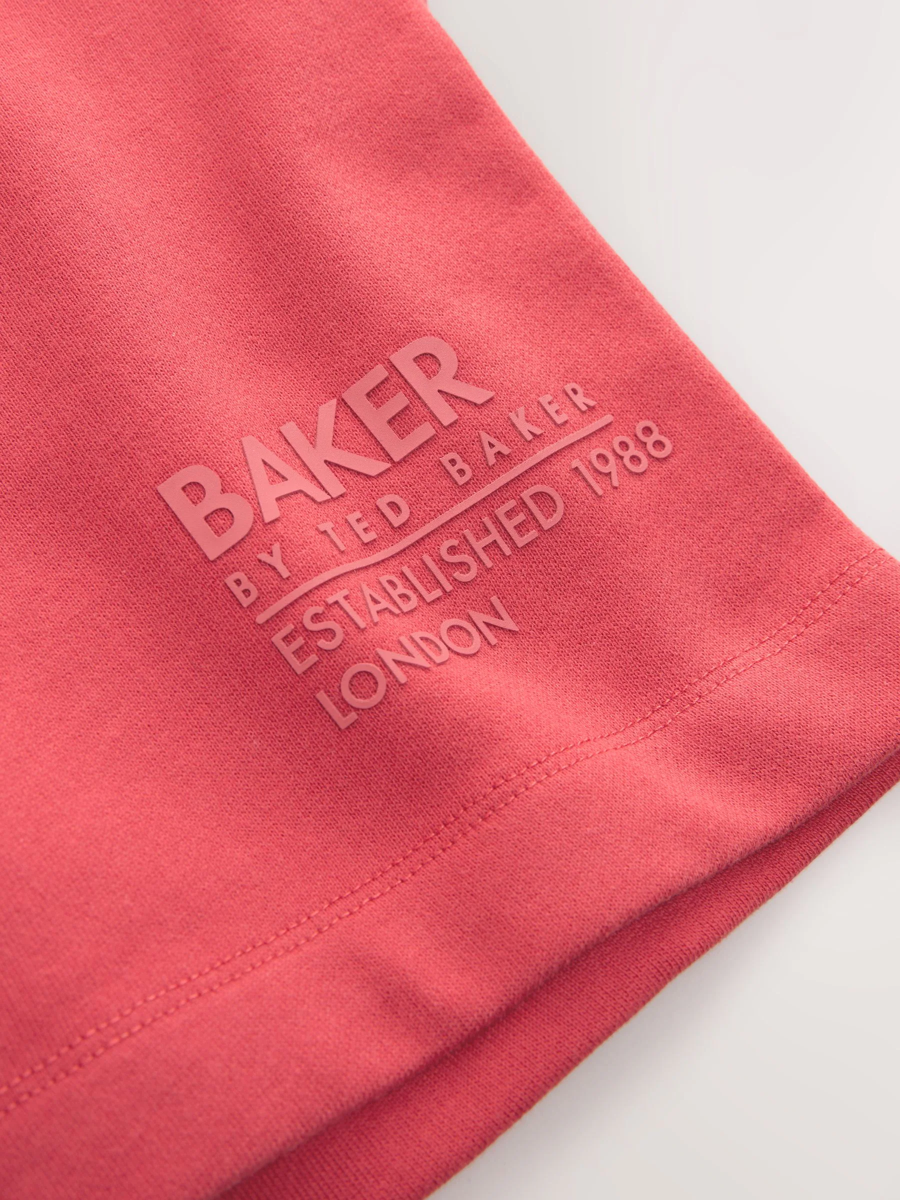 Baker by Ted Baker Oversized Tonal Graphic T-Shirt and Shorts Set