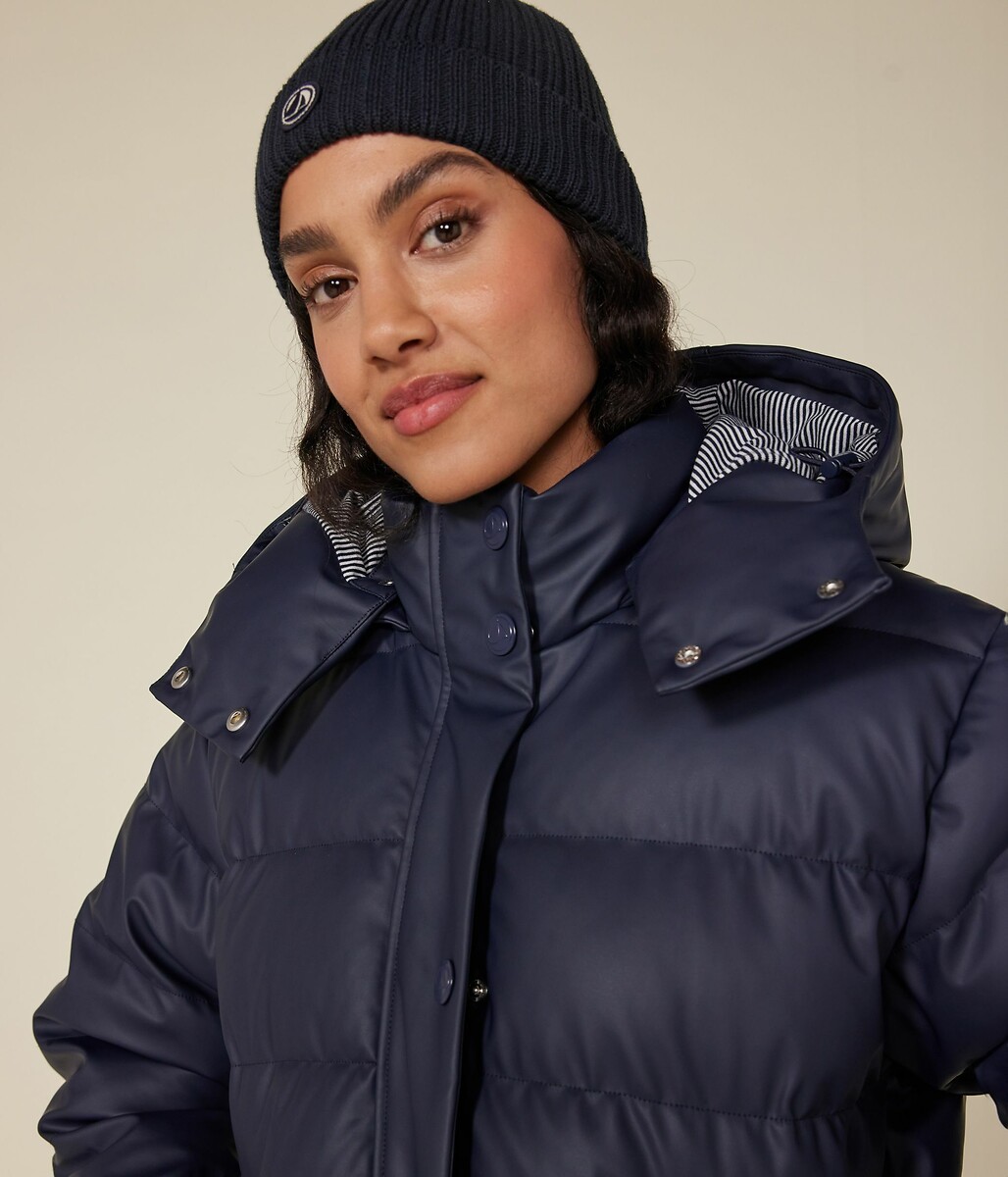PETIT BATEAU<br>Jaqueta de penas com capuz