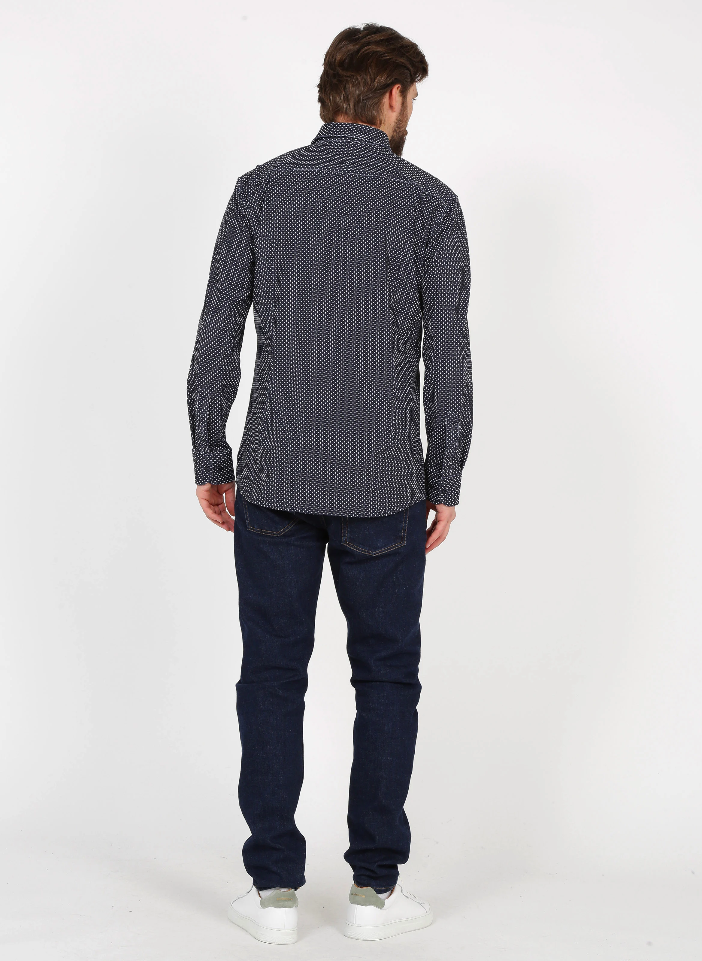 Jean slim en coton mélangé | Jean brut