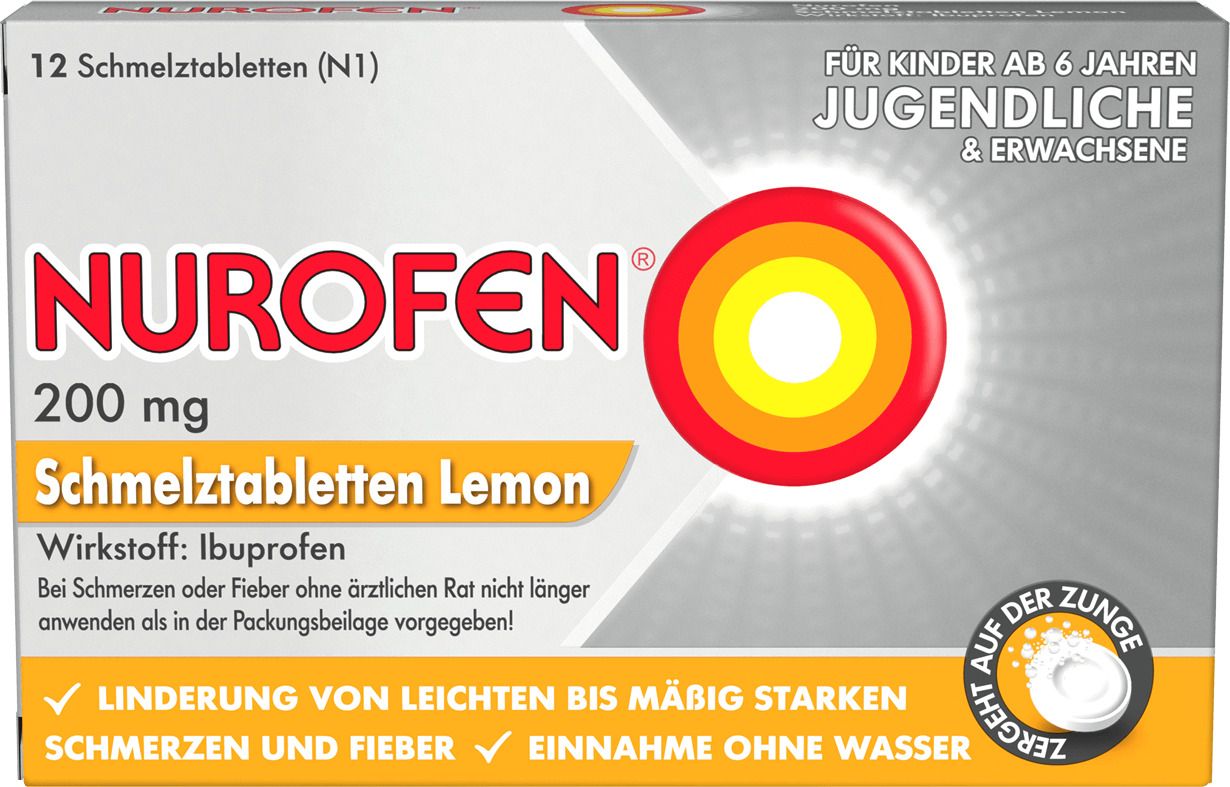 NUROFEN® 200 mg Schmelztabletten Lemon