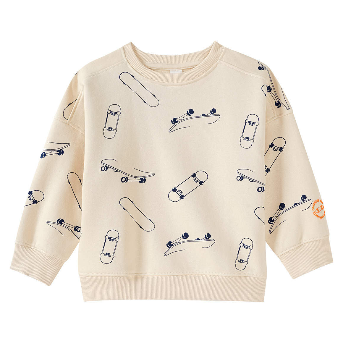 Topolino Jungen Sweatshirt mit Skate-Allover beige