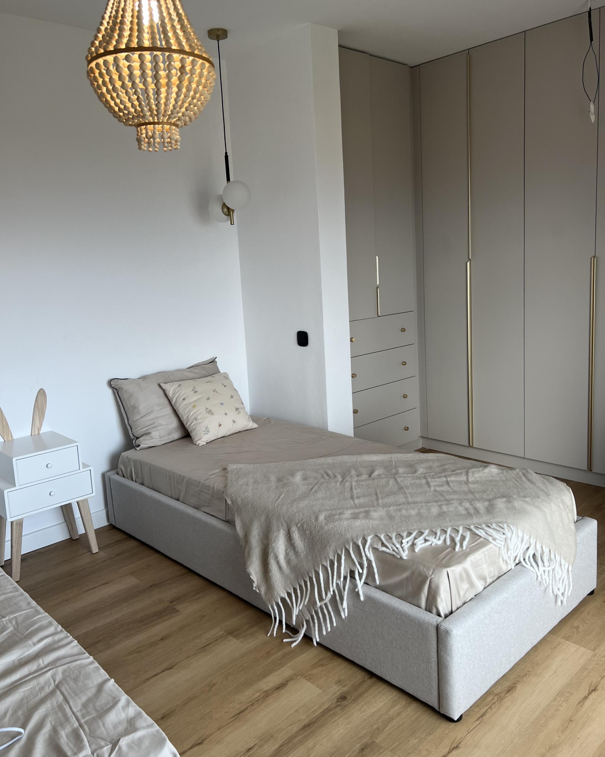 Opbergbed zonder hoofdbord Stof DINAN 90 x 200 cm Lichtgrijs