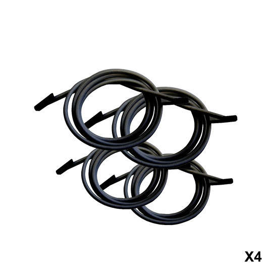 Lacets élastiques noirs avec embouts pour relaxes LAFUMA - 135 cm