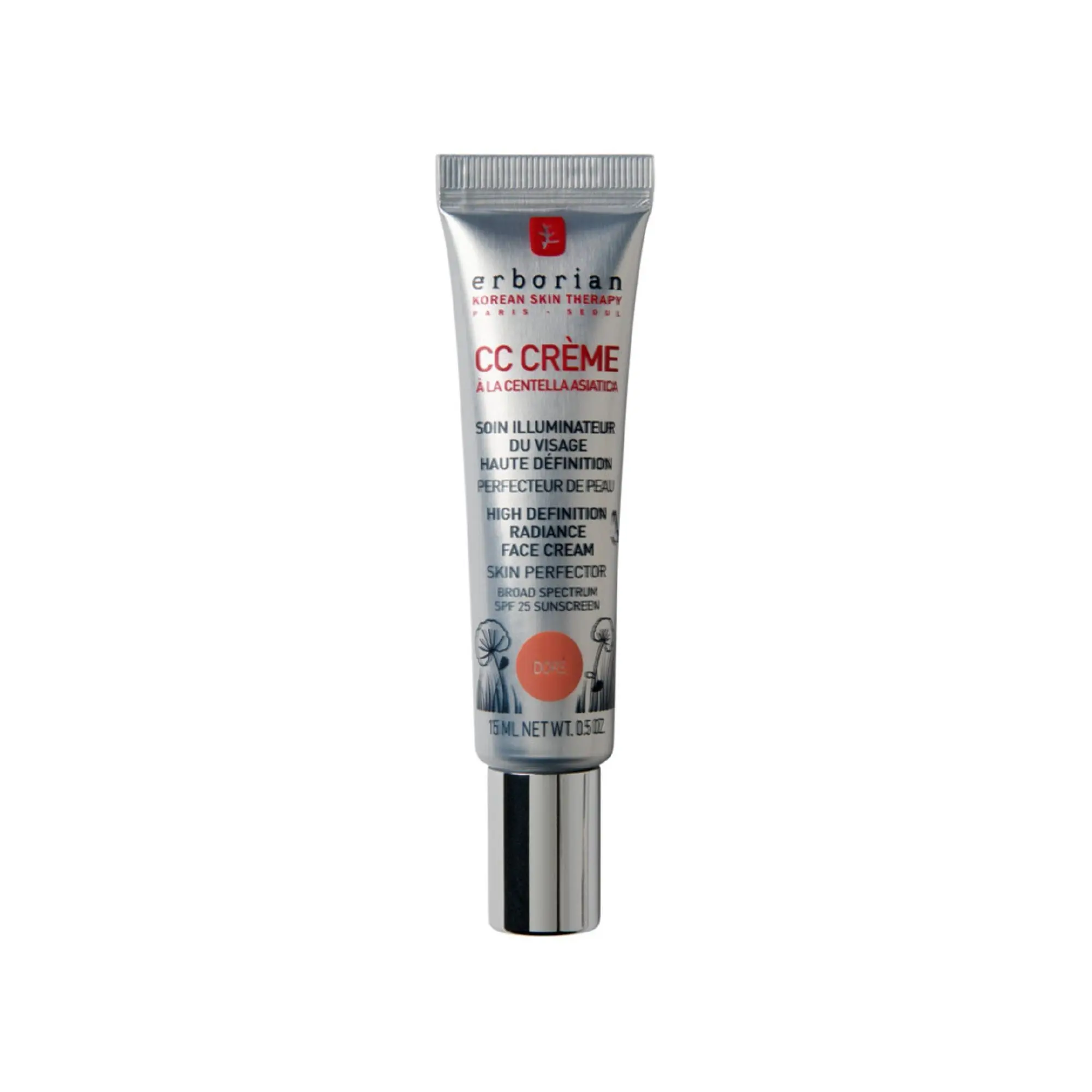 Erborian - CC Crème - Doré Soin Illuminateur du Visage Haute Définition- BB et CC Crèmes