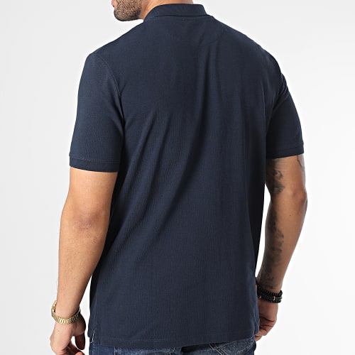 Polo Manches Courtes Basic A26N4 Bleu Marine