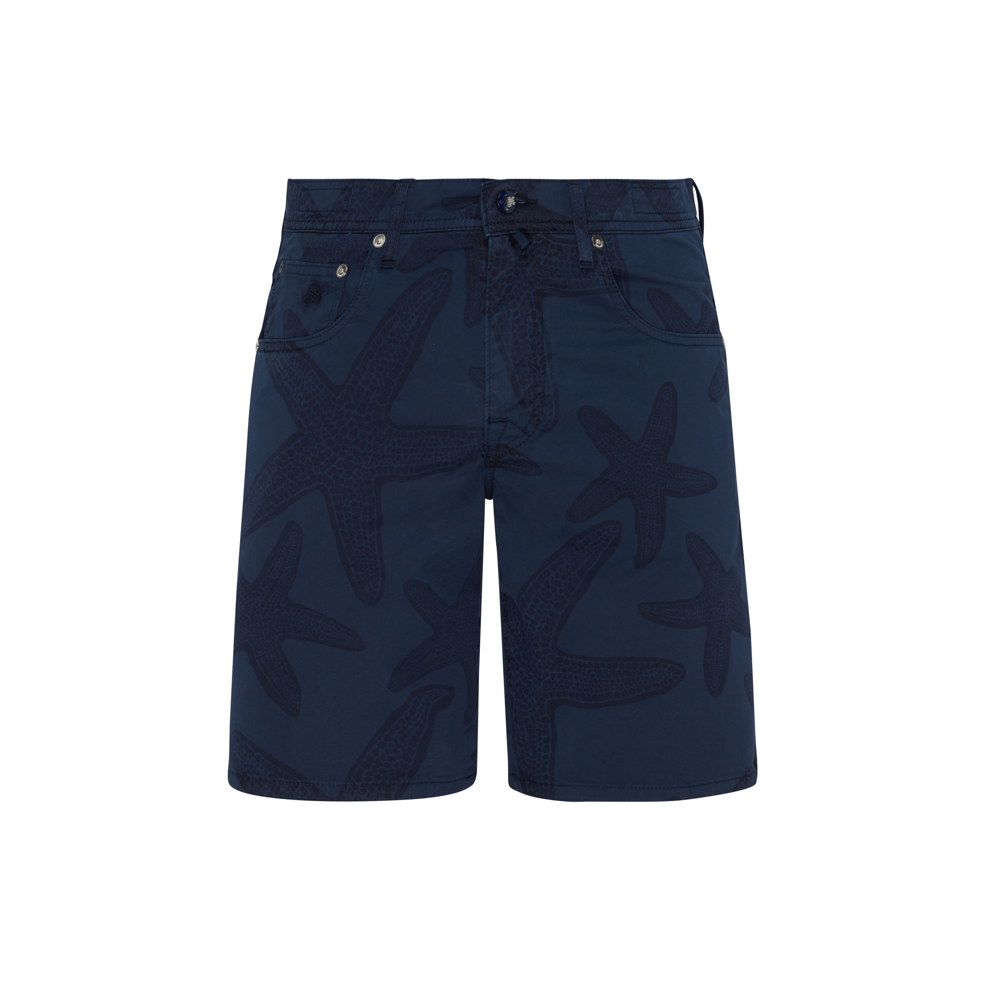 Bermuda homme en coton imprimé contrasté Starfish
