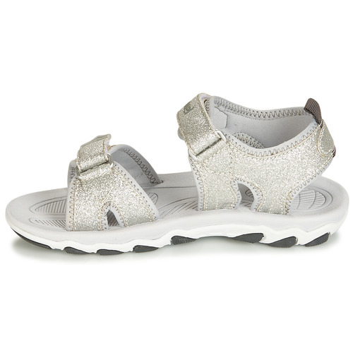 hummel - SANDAL GLITTER JR - Argenté