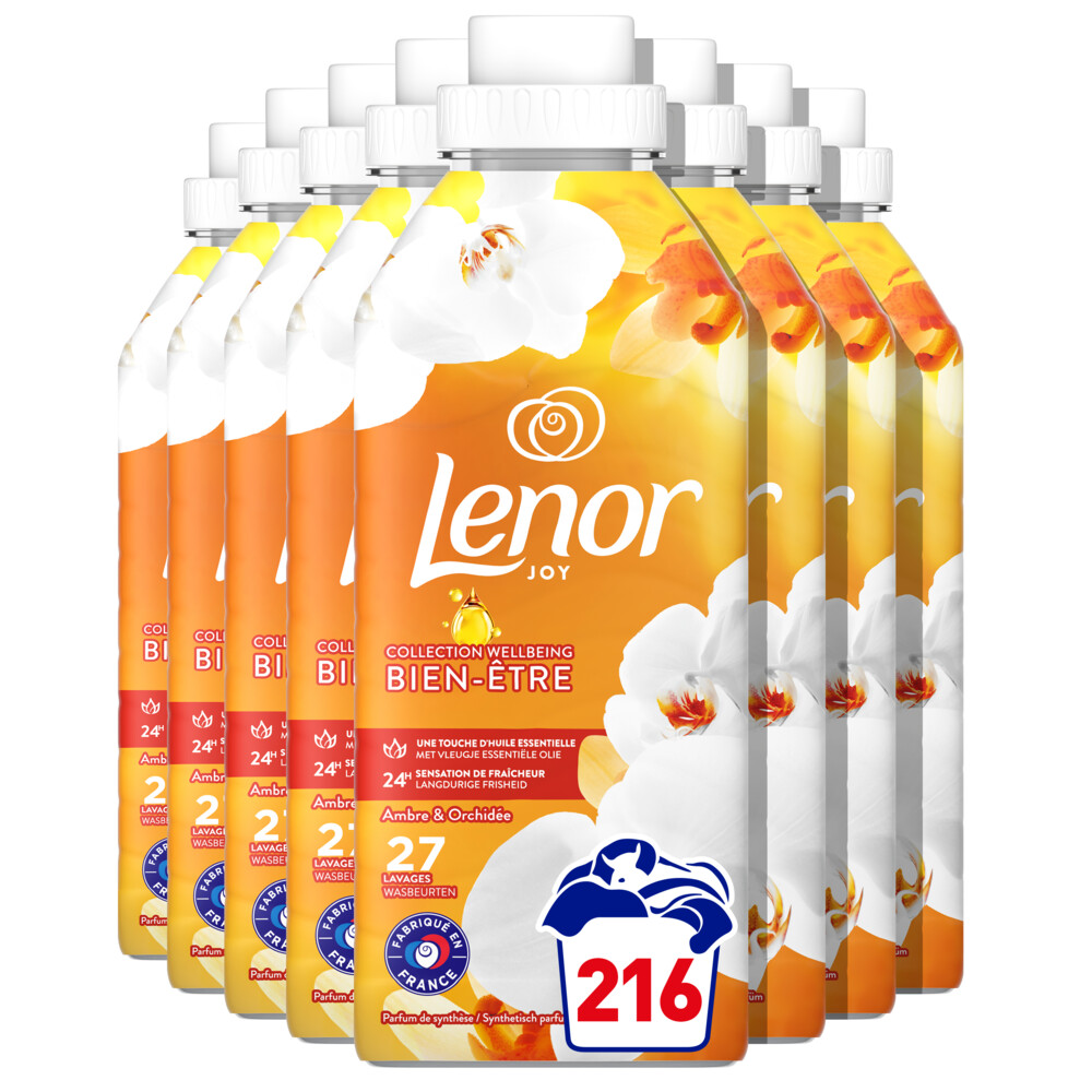Lenor Wasverzachter Amber & Orchidee 216 Wasbeurten8 x 567 ml