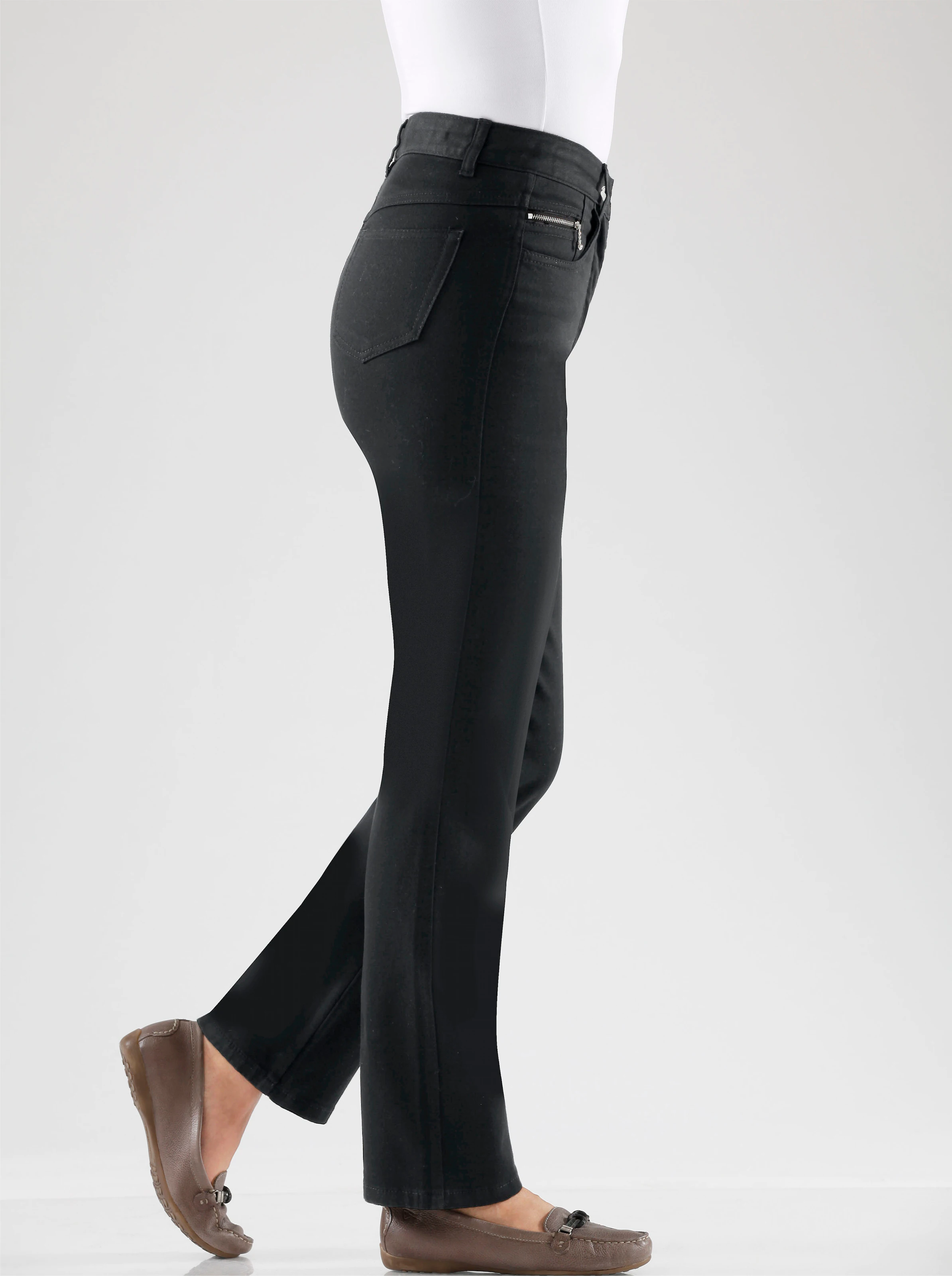 5-Pocket-Jeans in schwarz