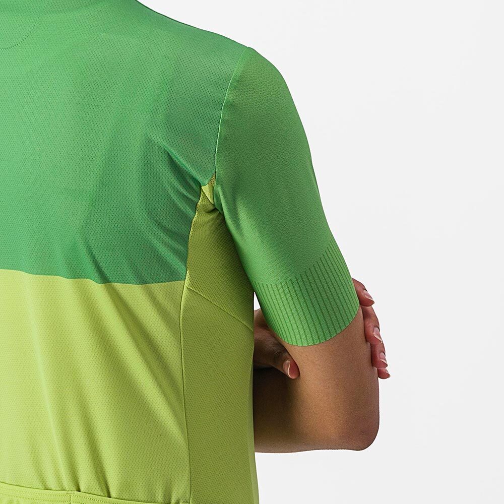 Castelli Velocissima Fietsshirt Korte Mouwen Lichtgroen/Groen Dames
