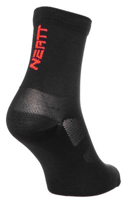 NEATT Paire de Chaussettes Hautes Noir / Rouge