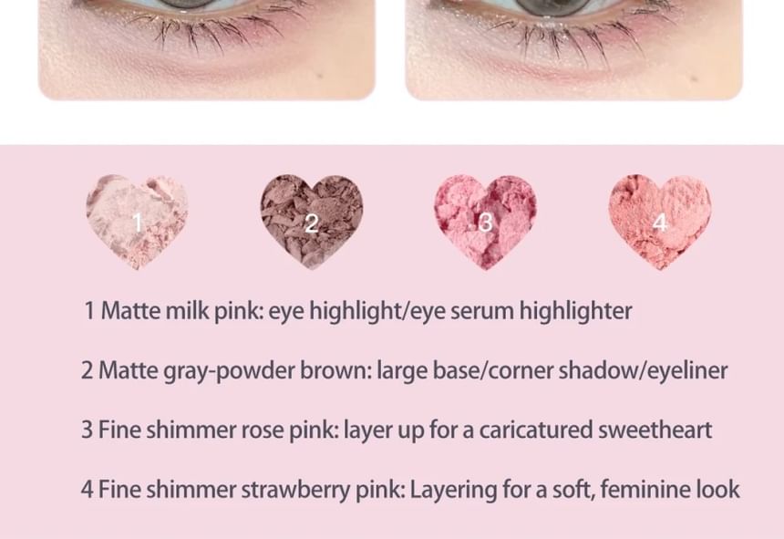 FLORTTE - Blooming Series 4 Kleuren Oogschaduw - 03