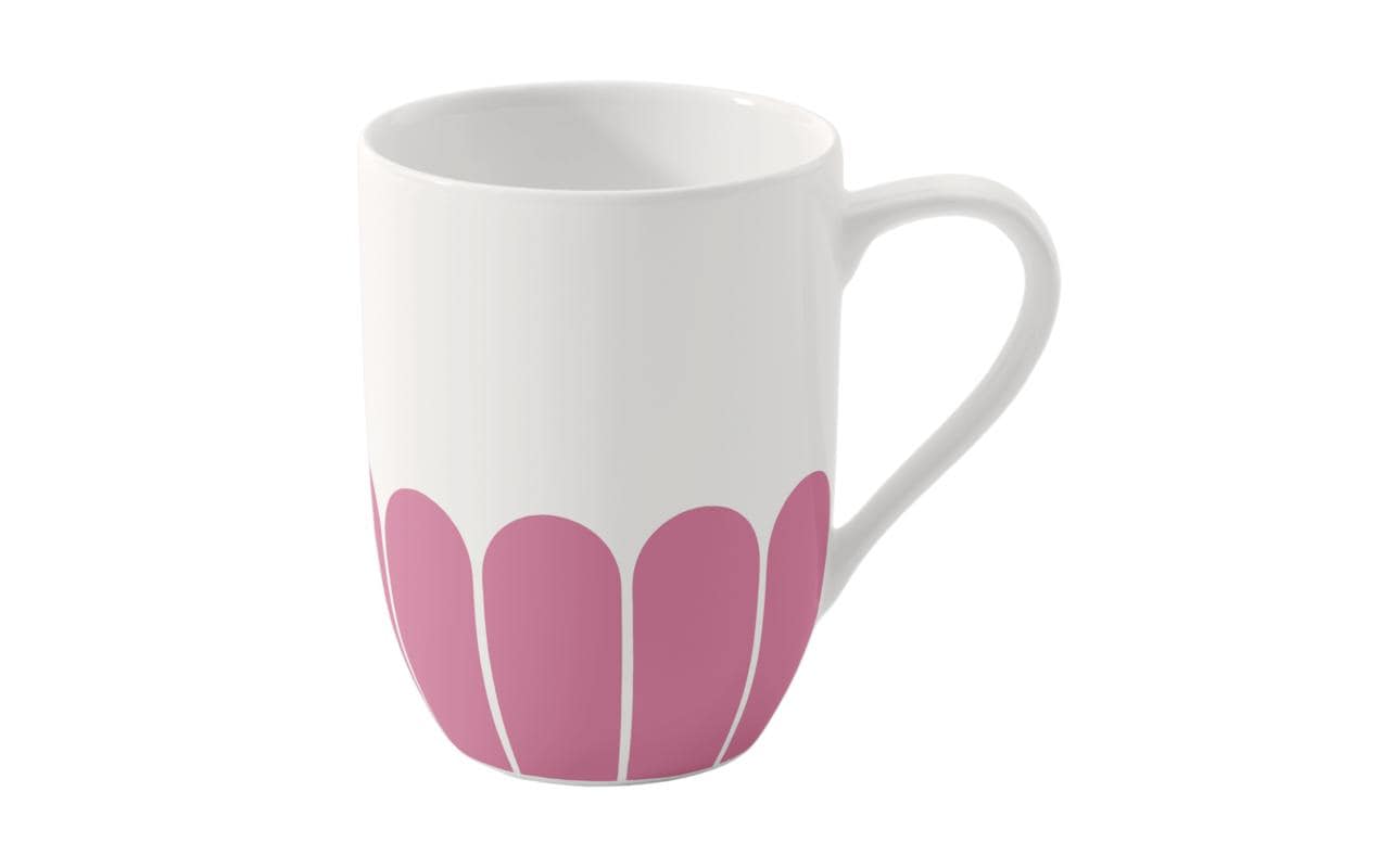Henkelbecher Fleur 290 ml, 6 Stück, Rosa<br>Hochwertiger Becher