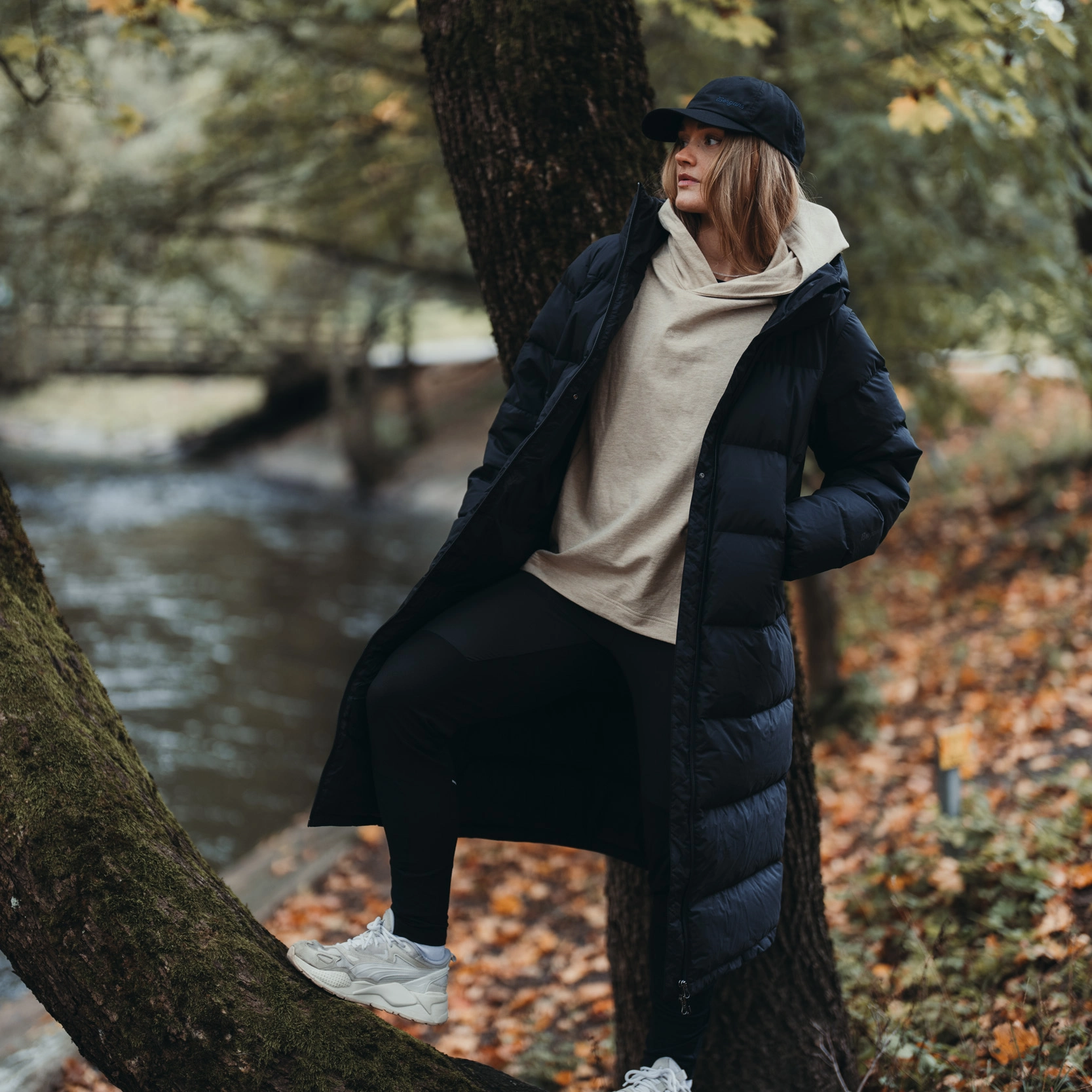 Urban Down Long Coat Women Black