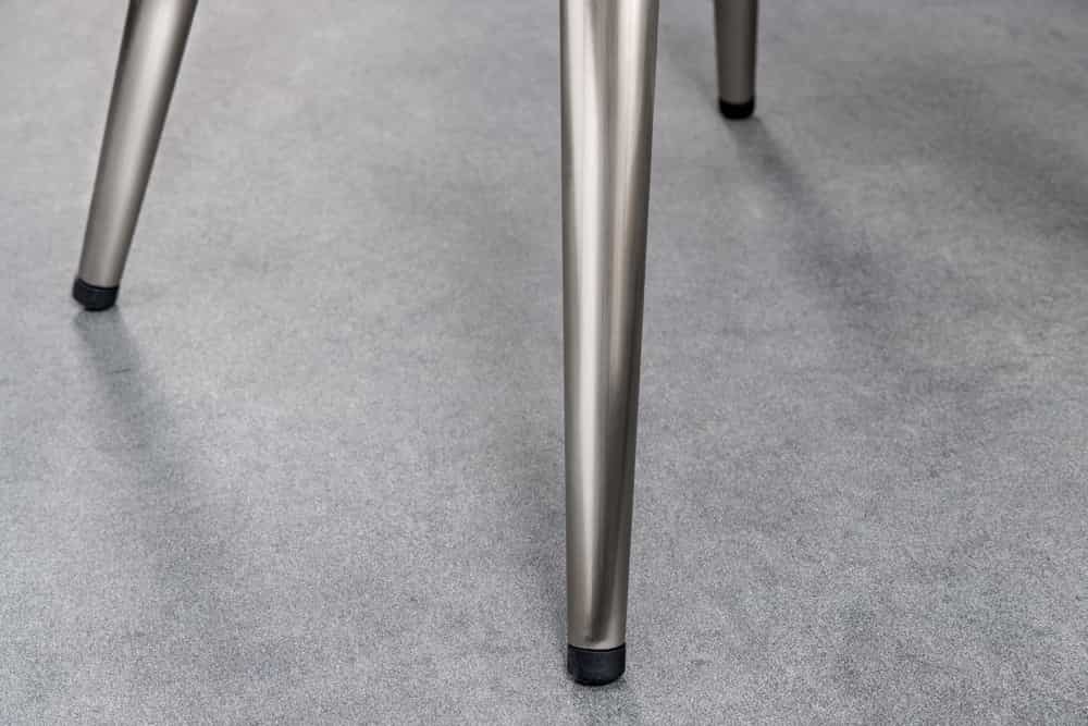 Höhenverstellbarer Barhocker INDUSTRIAL Chrom gebürstet silber schwarz Metall rund drehbar