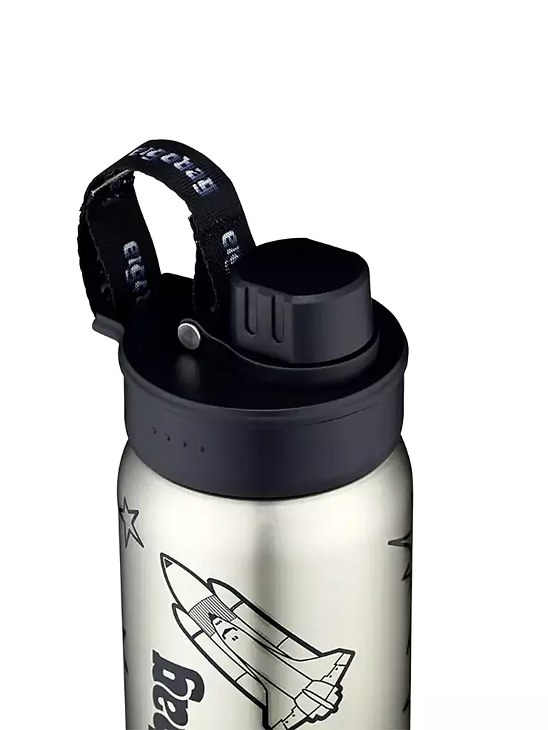 ERGOBAG Edelstahl Trinkflasche 0,5L Black schwarz