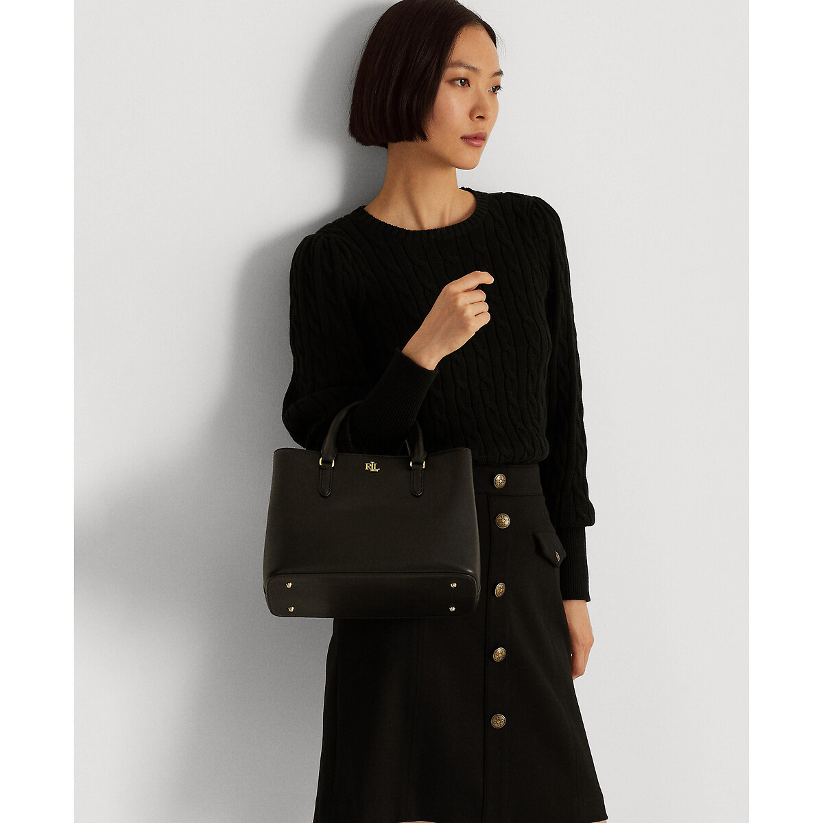 LAUREN RALPH LAUREN<br>Bolsa de couro Marcy