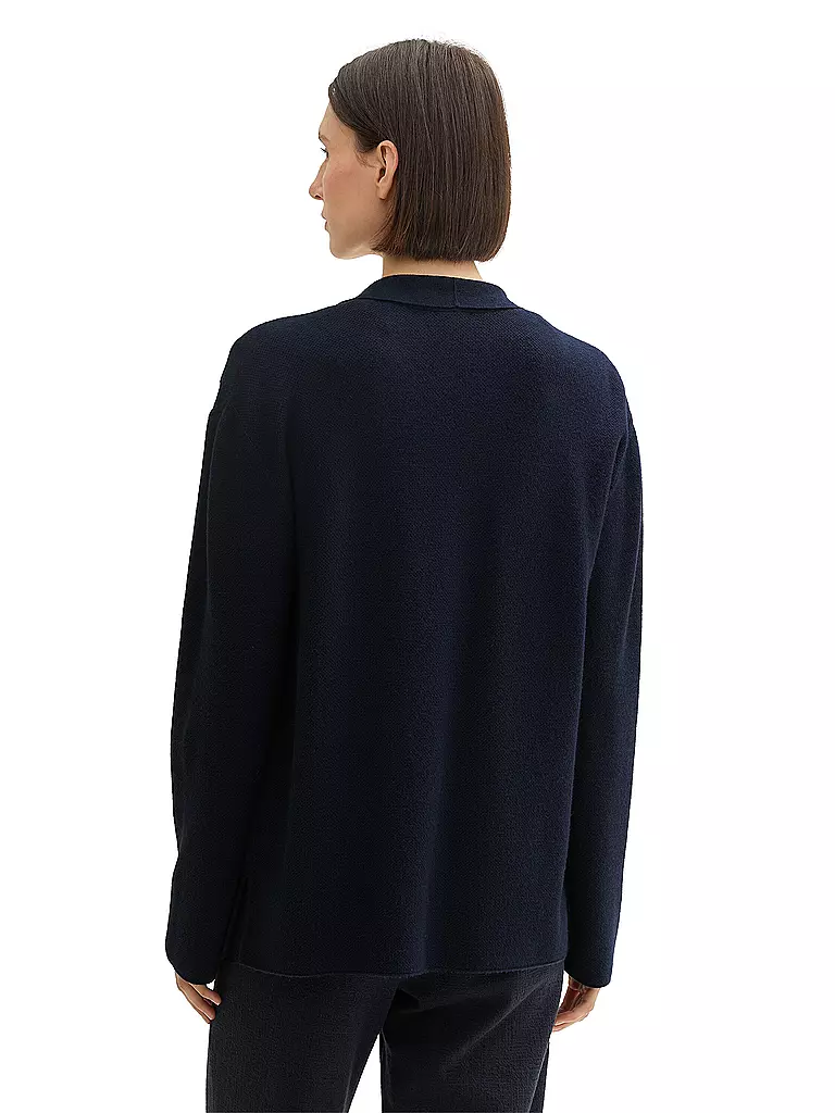 TOM TAILOR Strickjacke dunkelblau