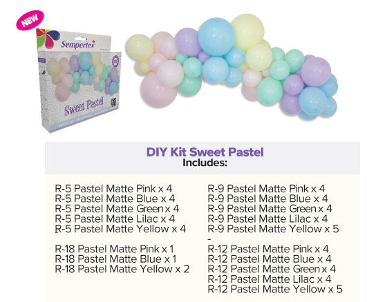 Ballonnen DIY Balloon Kit Sweet Pastel