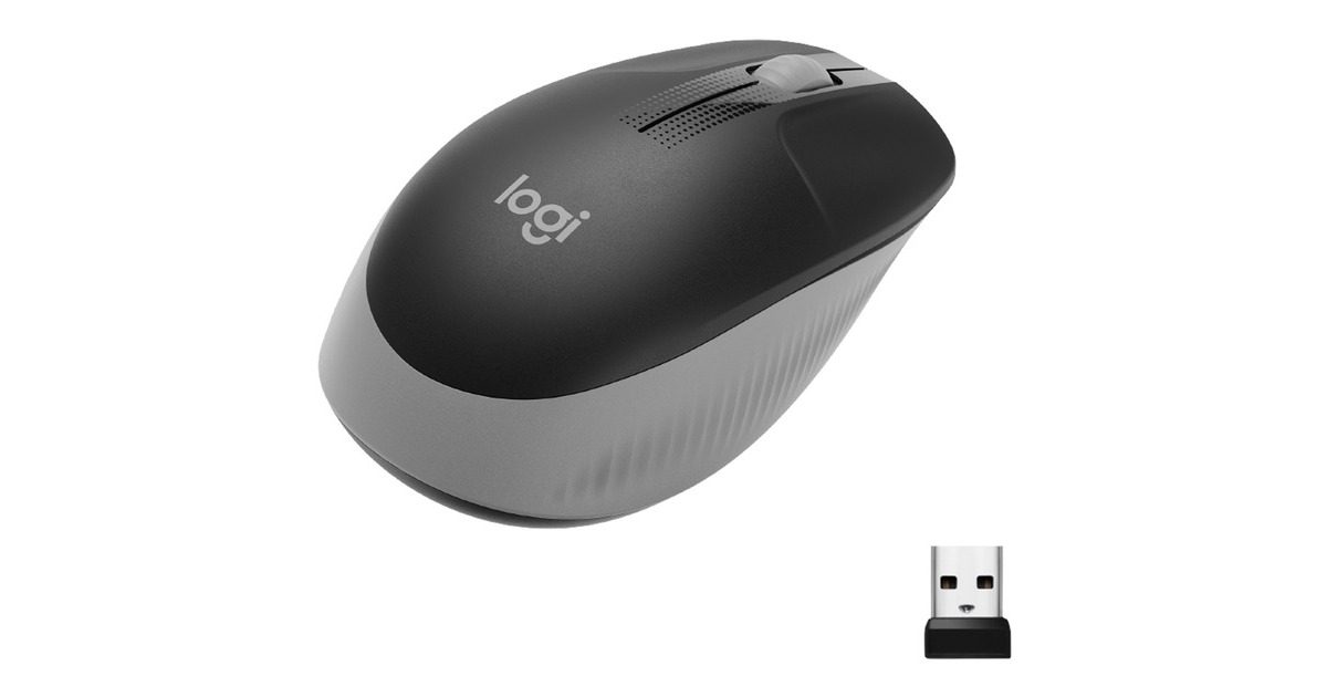 LogitechM190 Full-size wireless mouse  (Grijs, 1000 dpi)