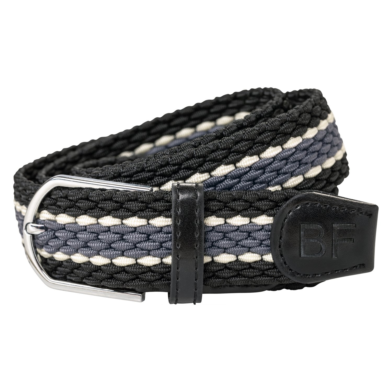 black forest Stretchgürtel geflochten  - navy/anthracite