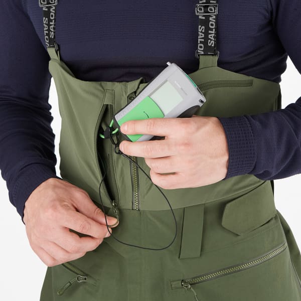 Pantalon de ski SALOMON QST GORE-TEX PRO BIB M OLIVE GREEN/DEEP