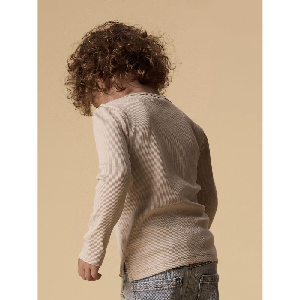 Køb Lil'Atelier Oxford Tan Nmmlago Ls Slim Top Lil