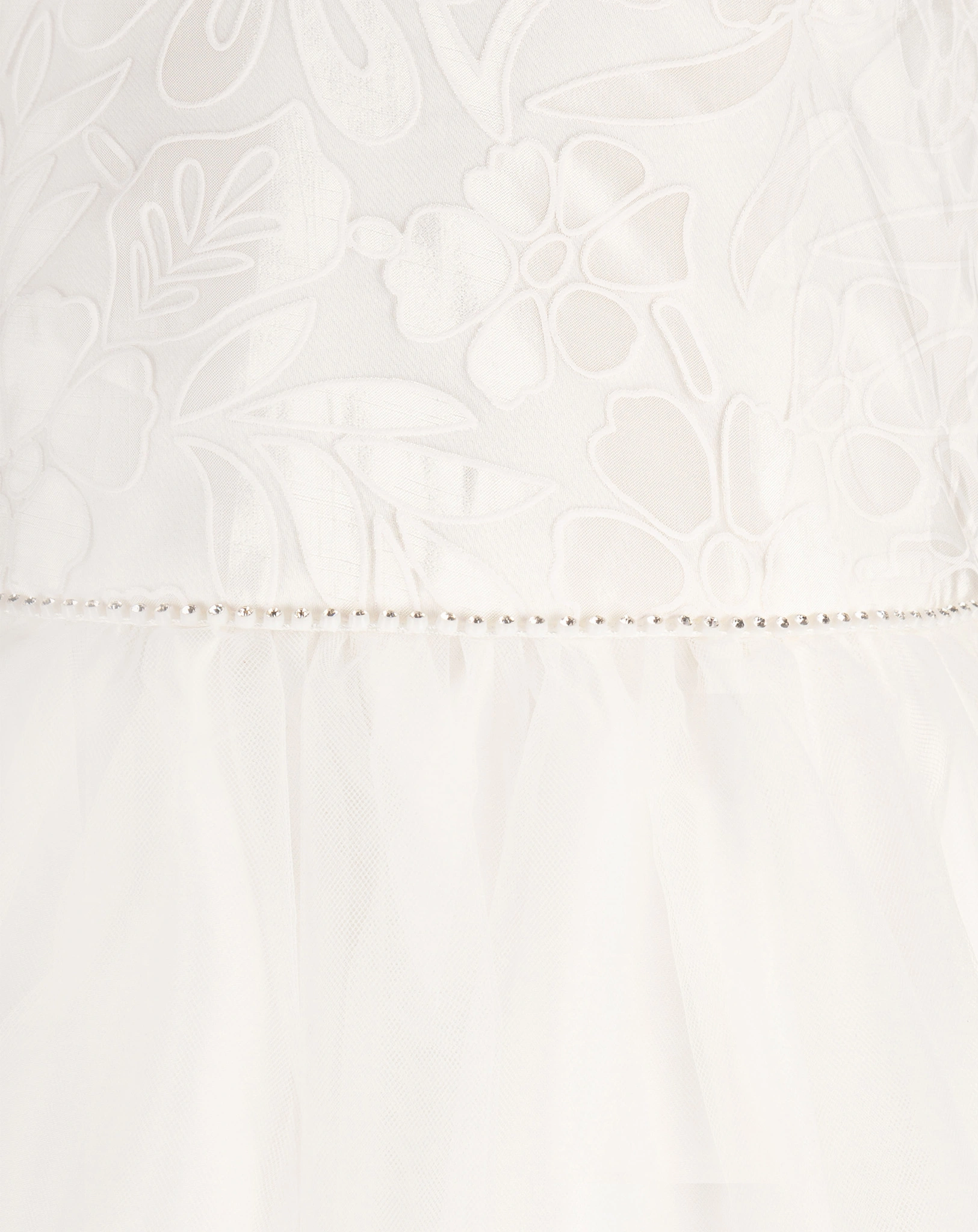 Kurzarmkleid JULES FLORA in ecru