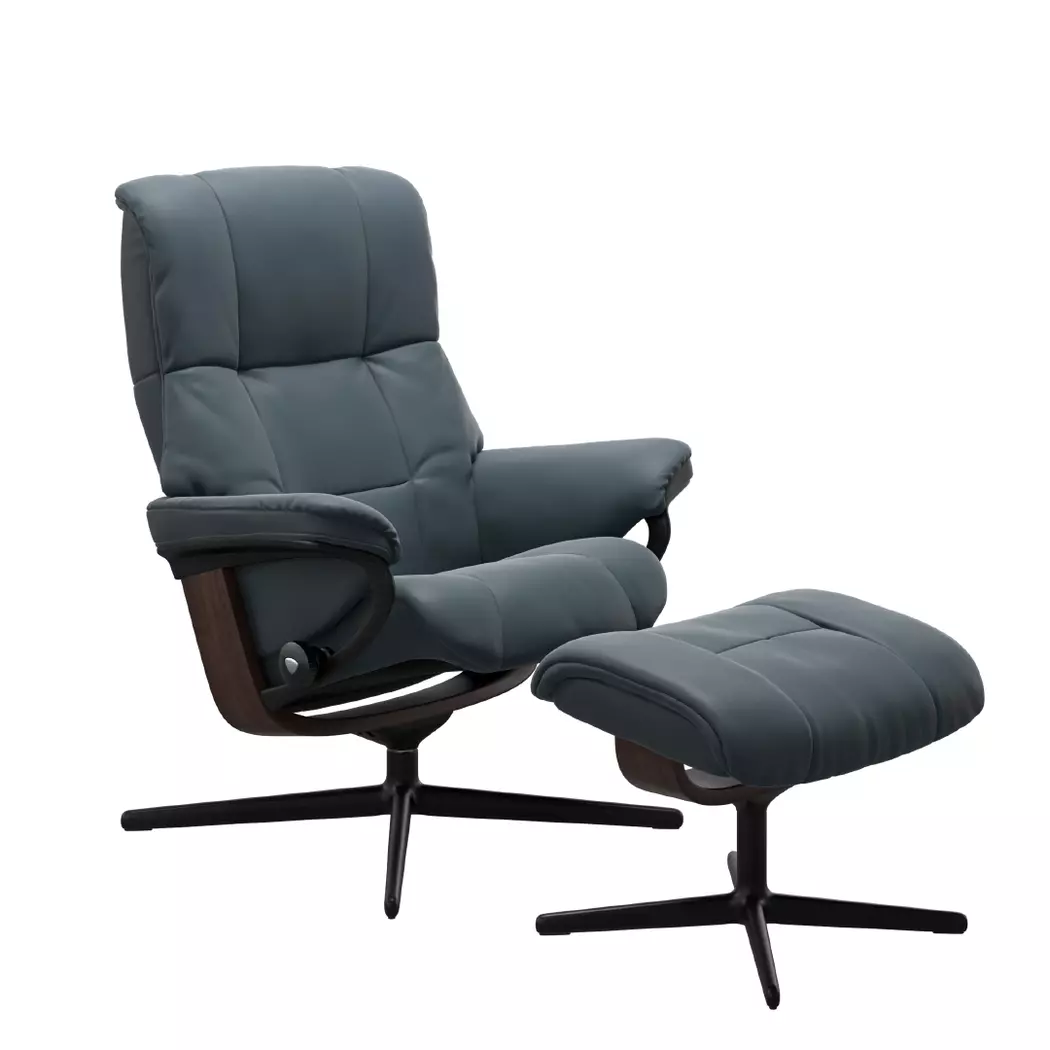 Sessel mit Hocker Mayfair Cross