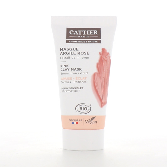 Masque à l'argile rose Bio Cattier