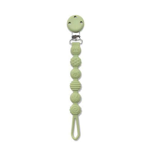 Attache sucette en silicone Vert - LORELLI
