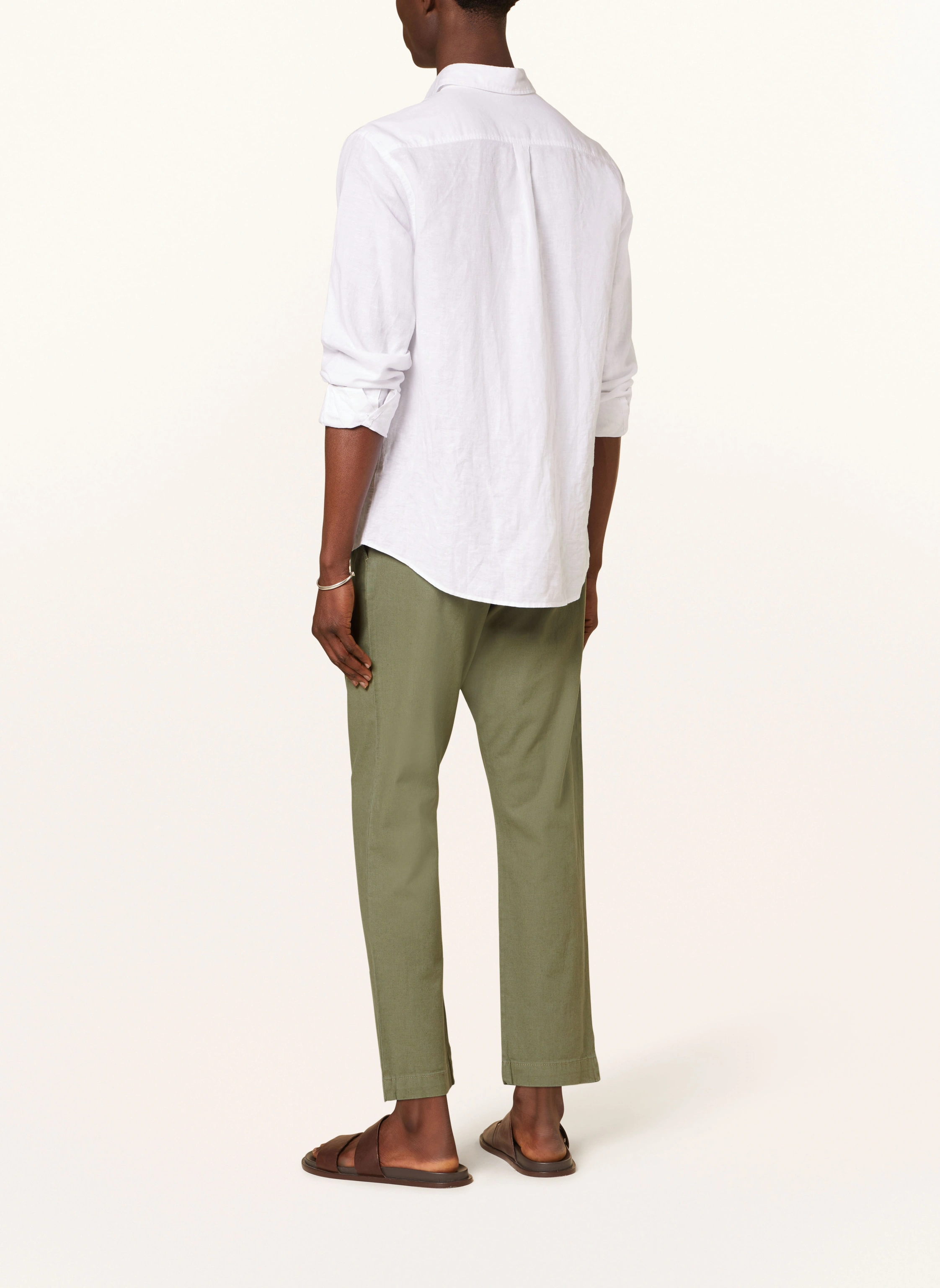 PAUL Chino Tapered Fit mit Leinen