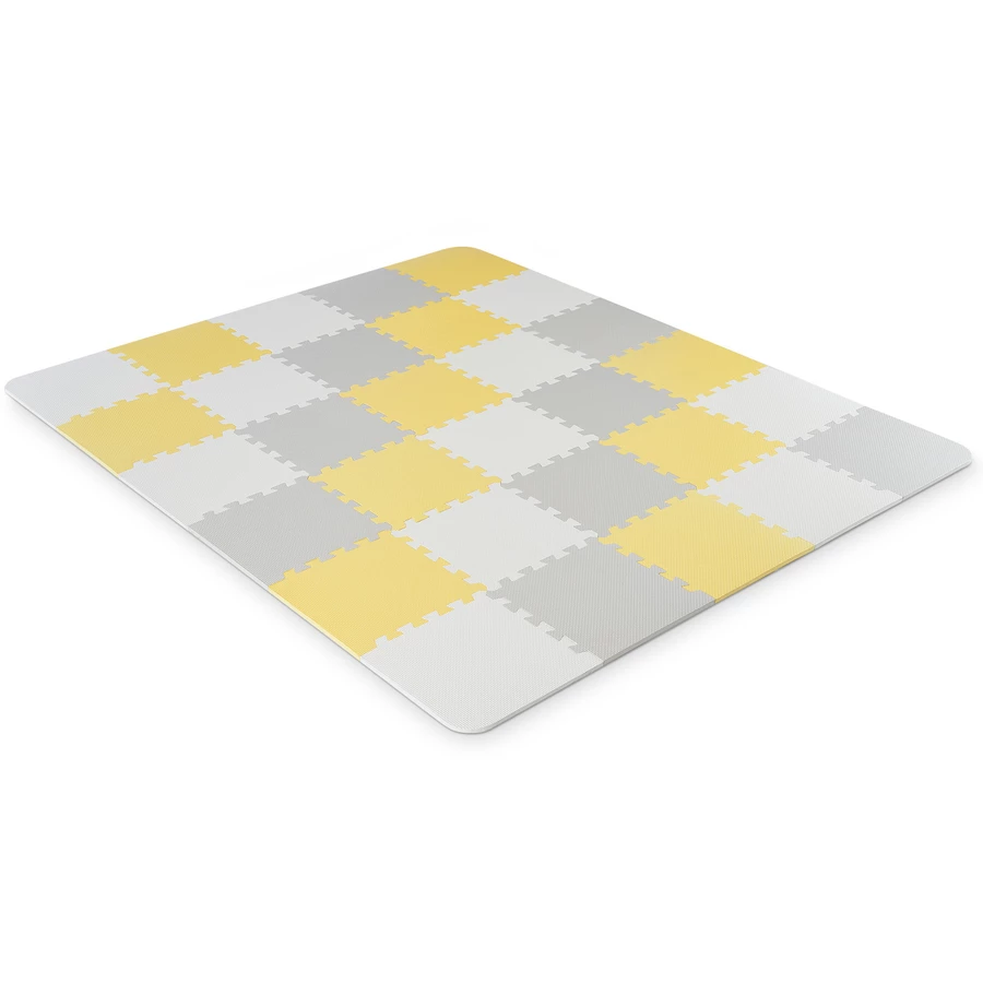 Kinderkraft Luno Schaumstoff Puzzlematte, gelb