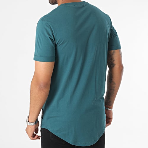Tee Shirt Oversize Badge Round 3482 Vert Foncé