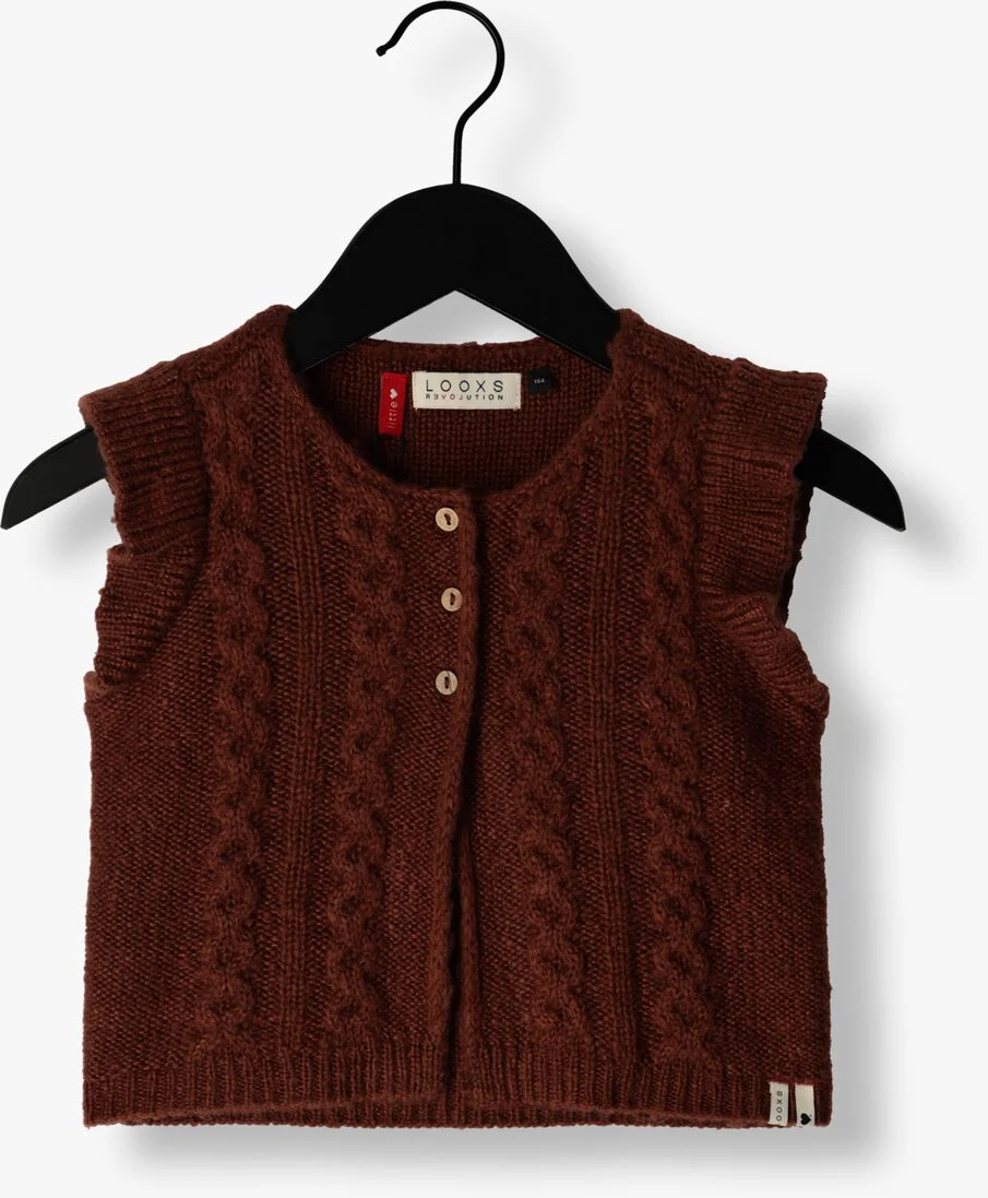 LOOXS Little bruine looxs little gilet 2331-7314