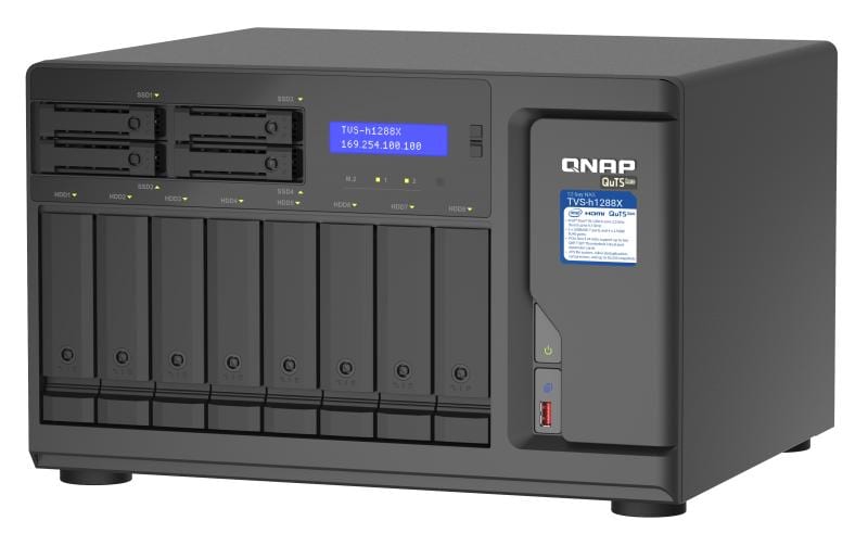 NAS TVS-h1288X-W1250-16G 12-bay<br>NAS mit 12 Laufwerkschächten