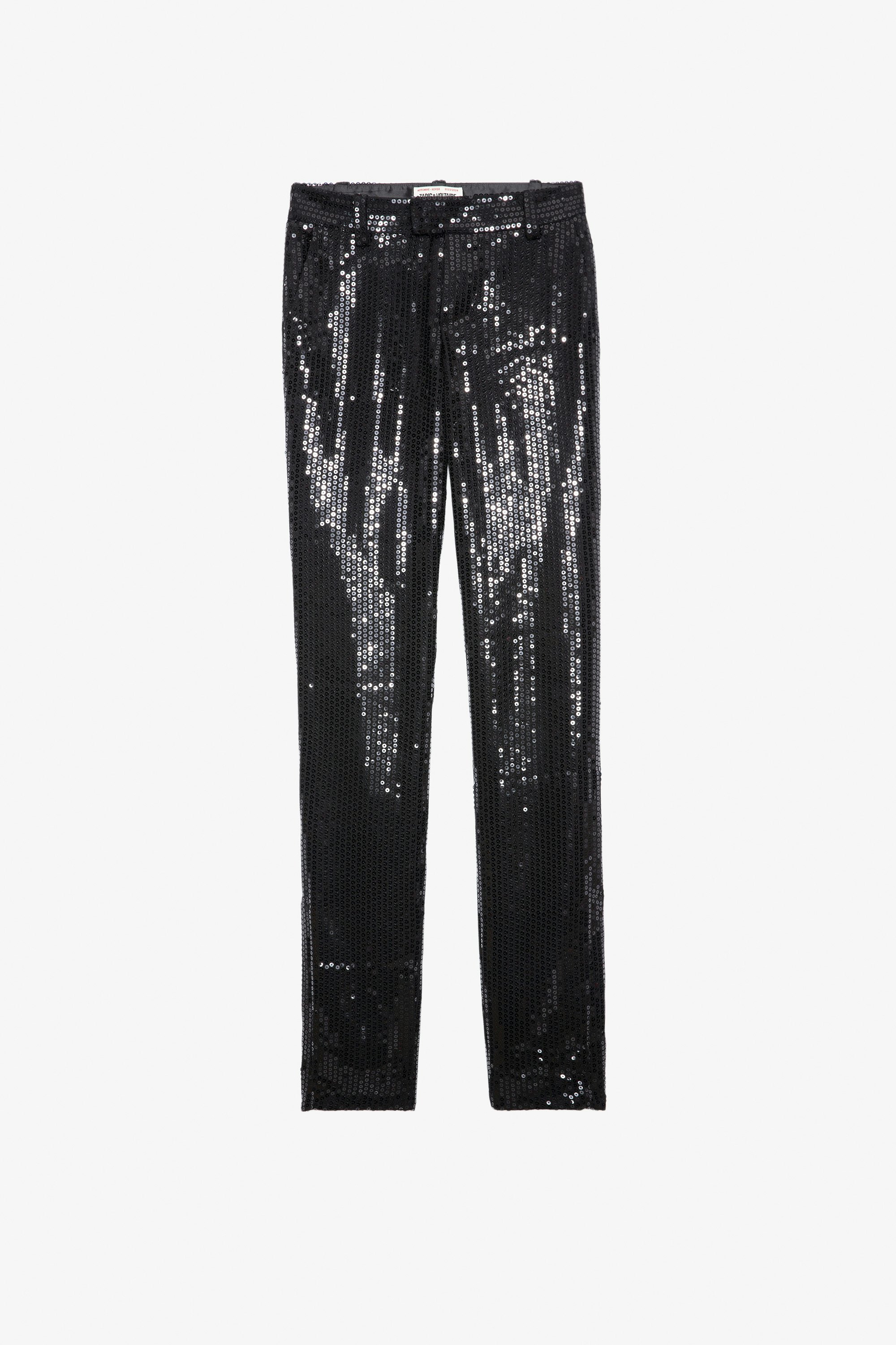 Pantalon Prune Sequins