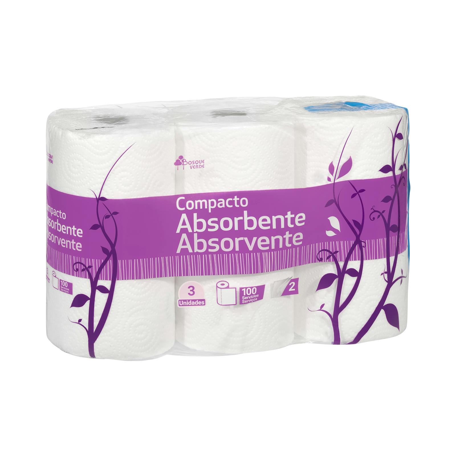 Papier absorbant compact vert forêt
