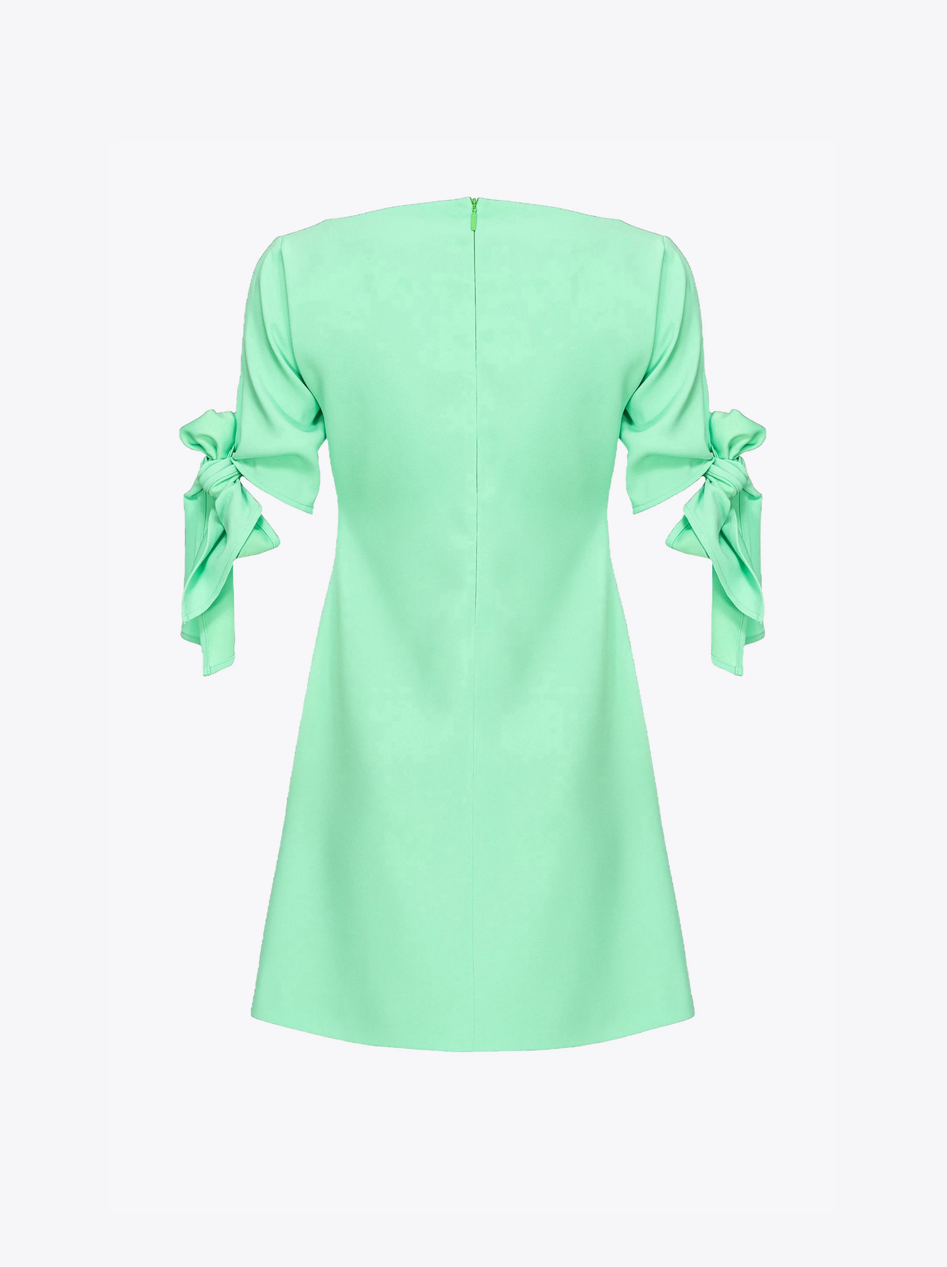 Mini-robe à manches nouées | Vert