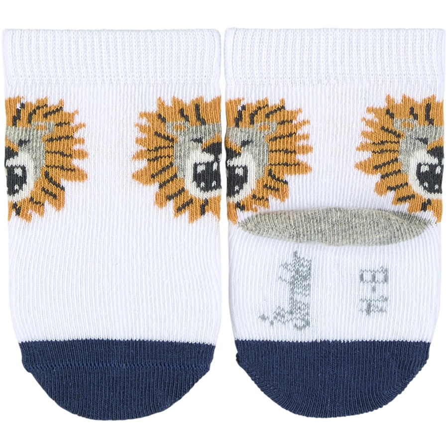 Sterntaler Baby-Söckchen Krokodil, 3er-Pack weiss