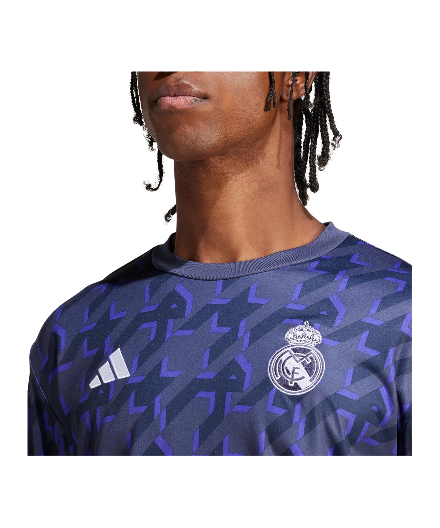 adidas Real Madrid Prematch Warmtop 2023/2024 Blau
