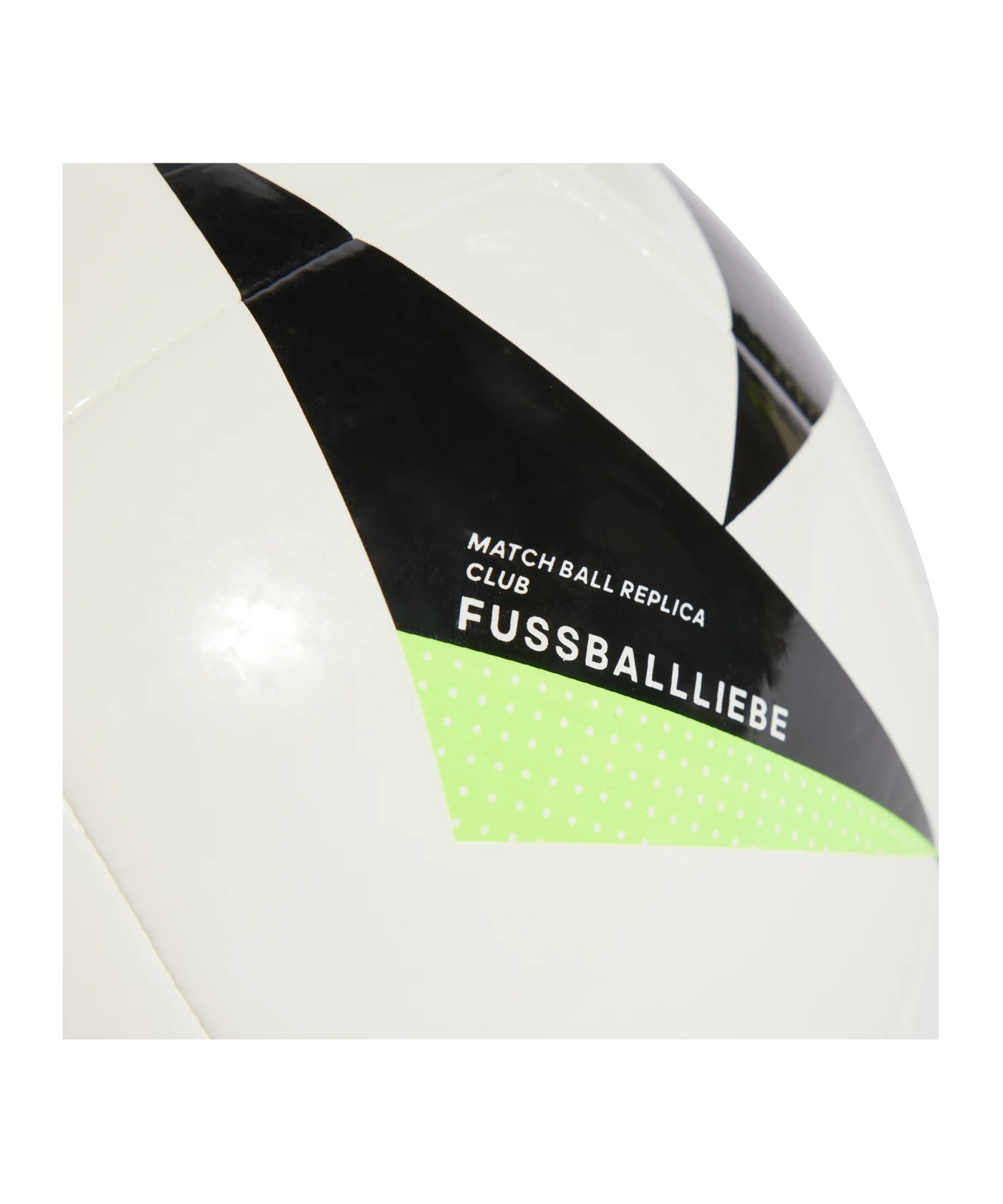adidas Fussballliebe Club Trainingsball EM 2024 Weiss Schwarz Grün