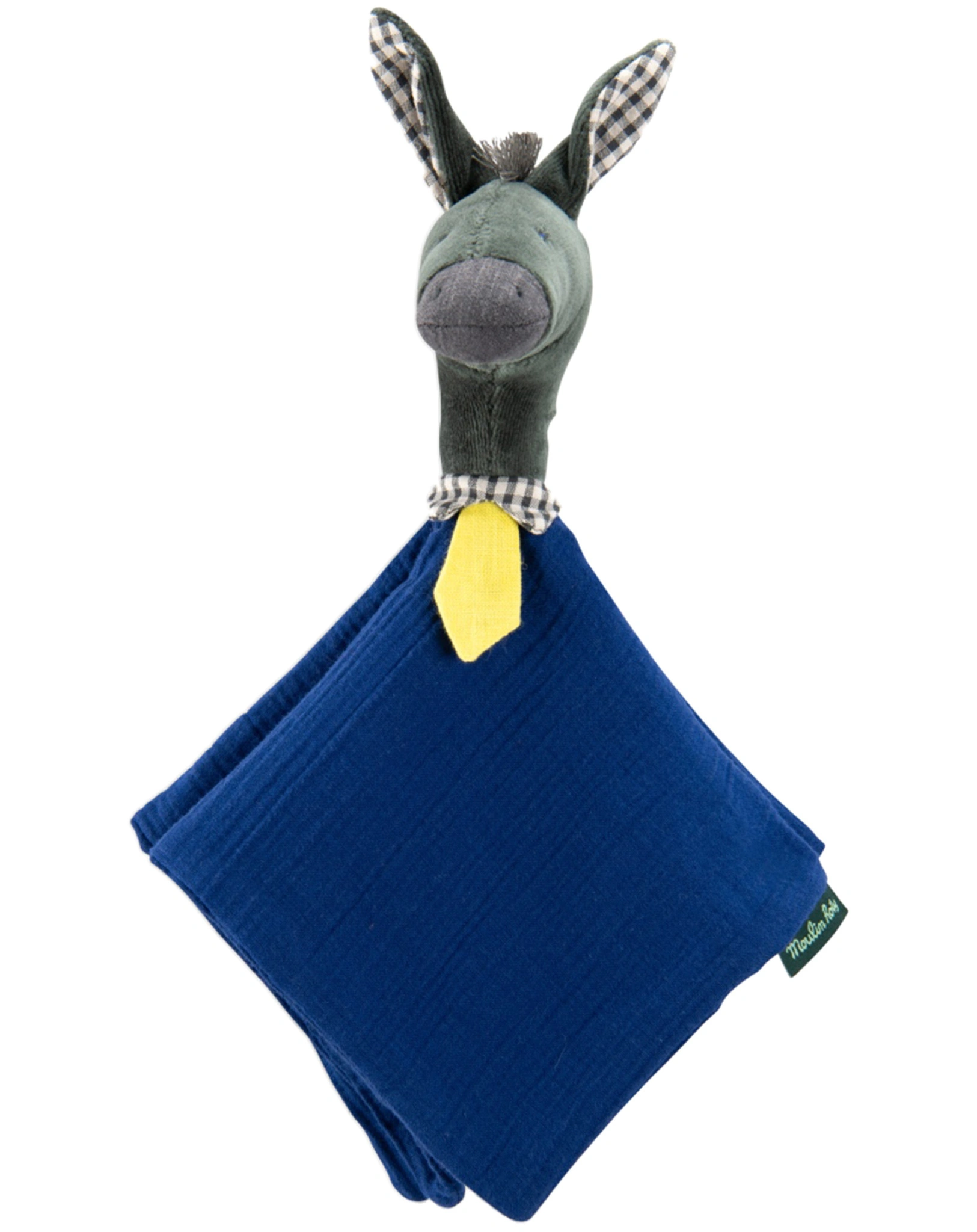 Schmusetuch ESEL in blau/grau