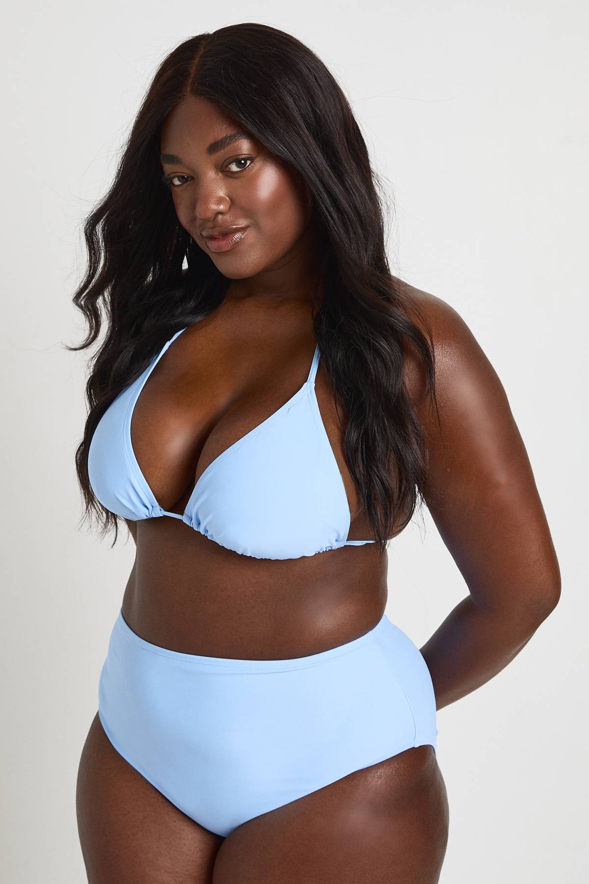 boohoo Bas De Bikini Taille Haute Plus Essentials