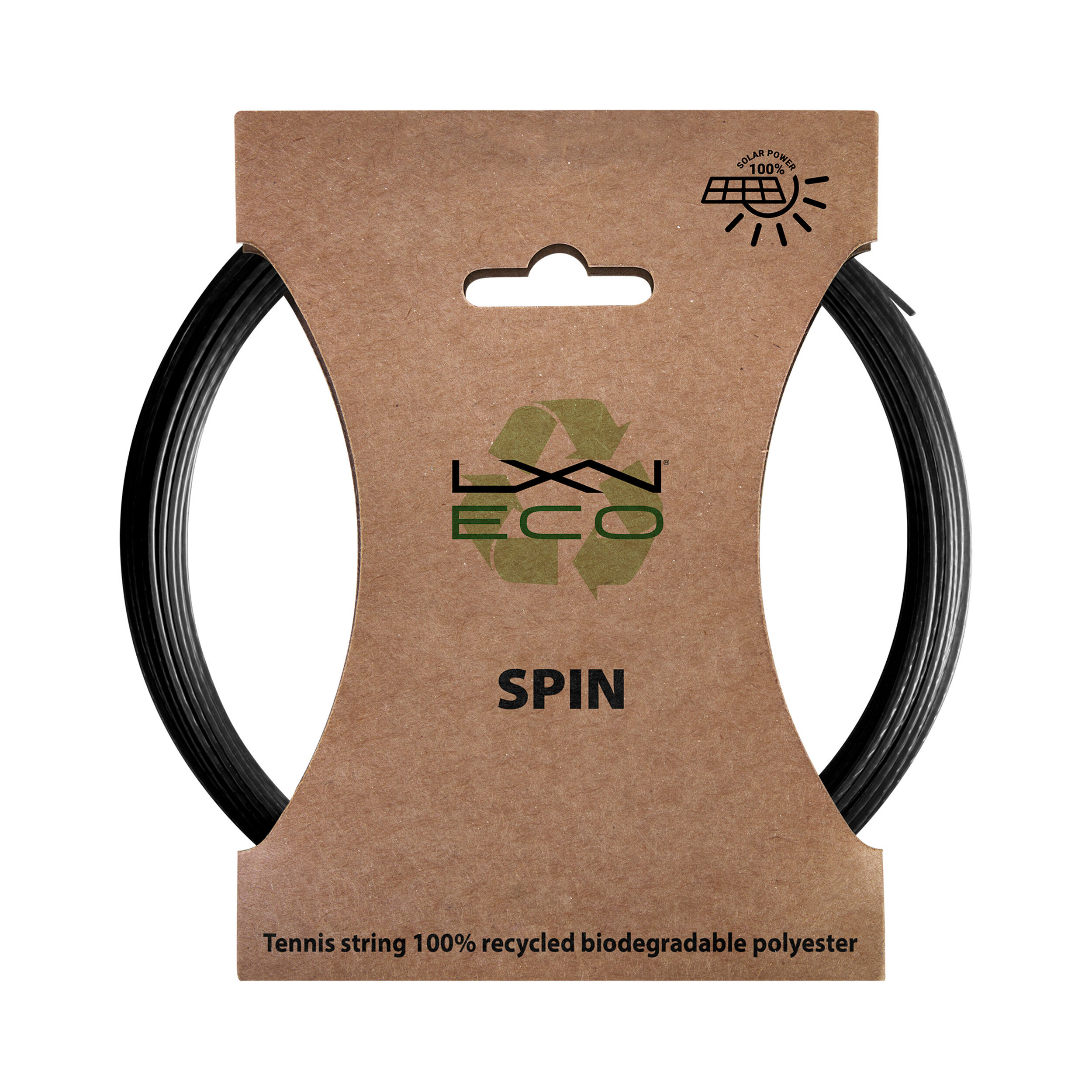 Luxilon Eco Spin Cordage En Garniture 12,2m - Noir