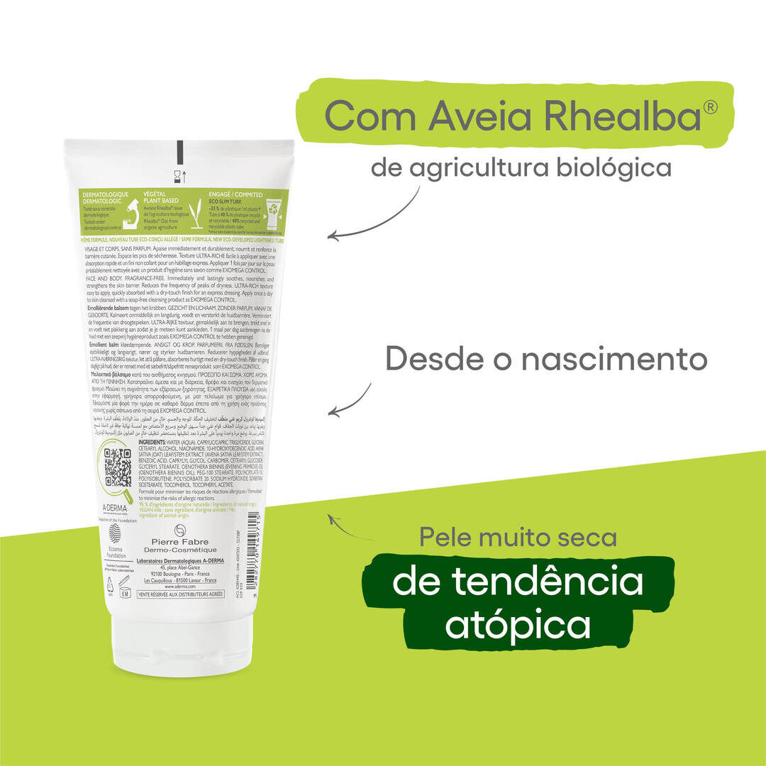 Exomega Control - Bálsamo Emoliente Antiprurido - 200ml