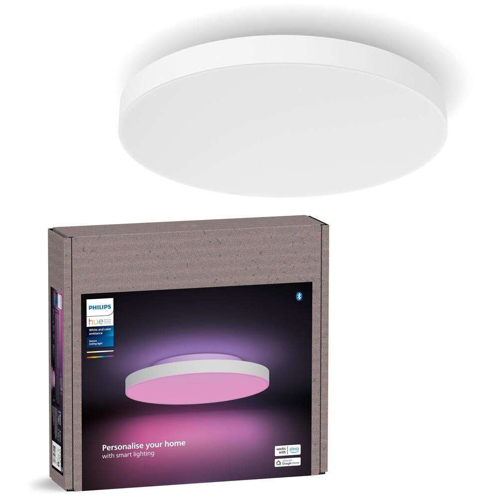 Philips Hue Bluetooth White & Color Ambiance Plafondpaneel Datura in Wit 48W 3840lm